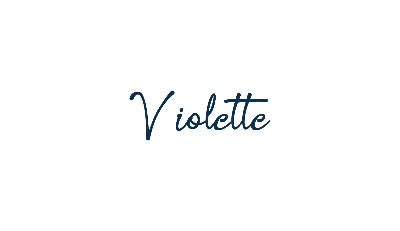 Violette, script handwritten fancy decorative calligraphy font preview