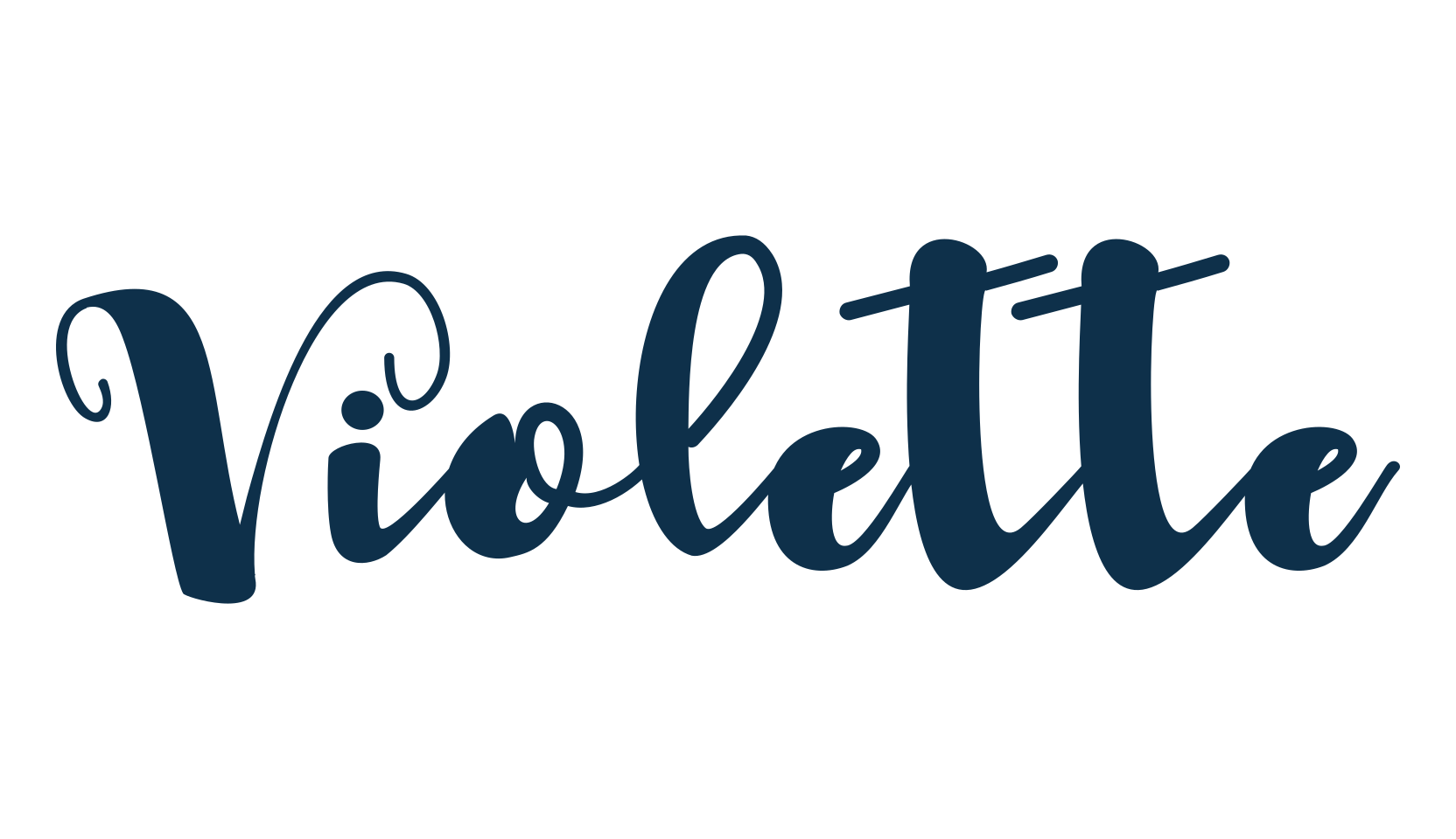 Violette (violette-4), script calligraphy fancy decorative font preview