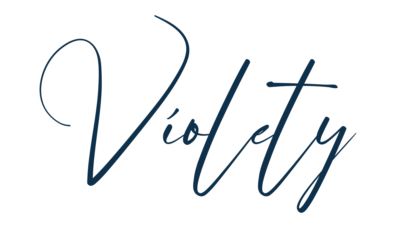 Violety, script handwritten fancy decorative calligraphy font preview