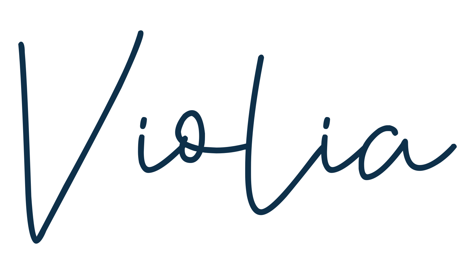 Violia, handwriting font preview