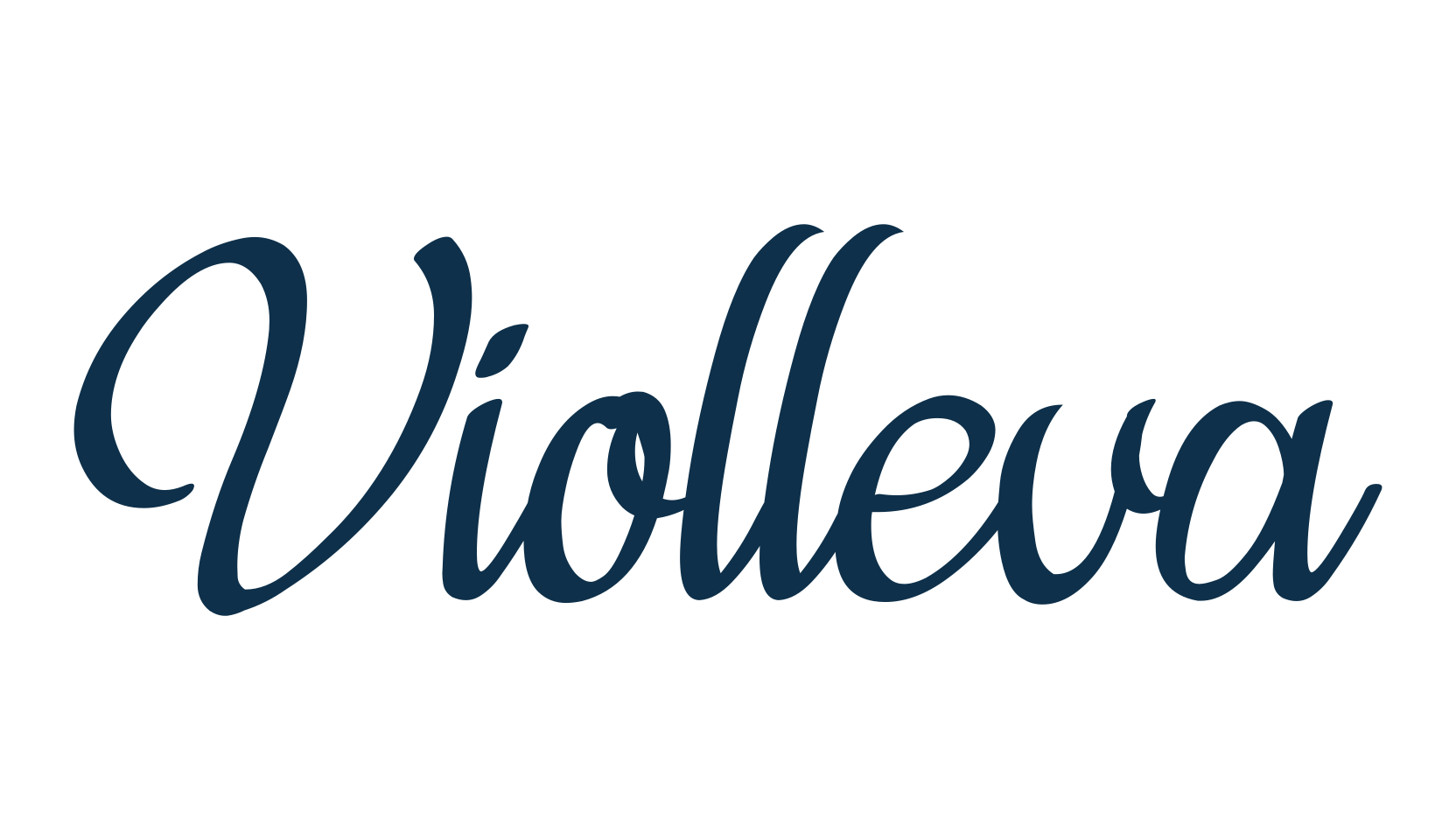 Violleva, calligraphy font preview