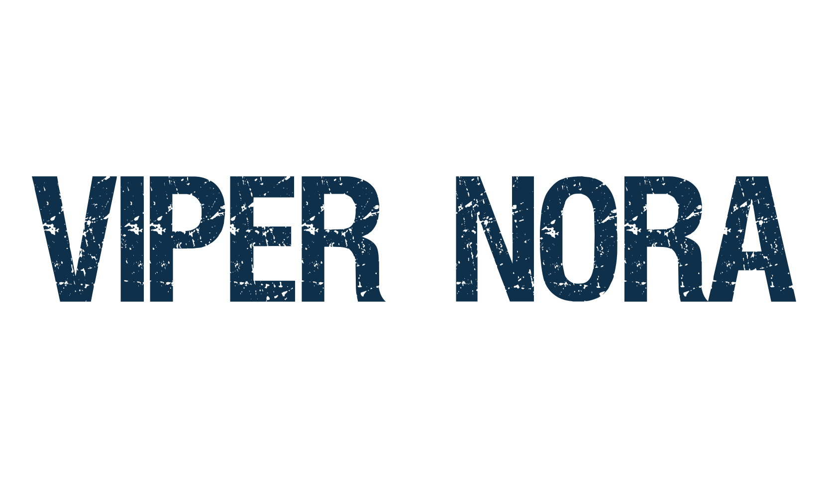 Viper Nora, eroded font preview