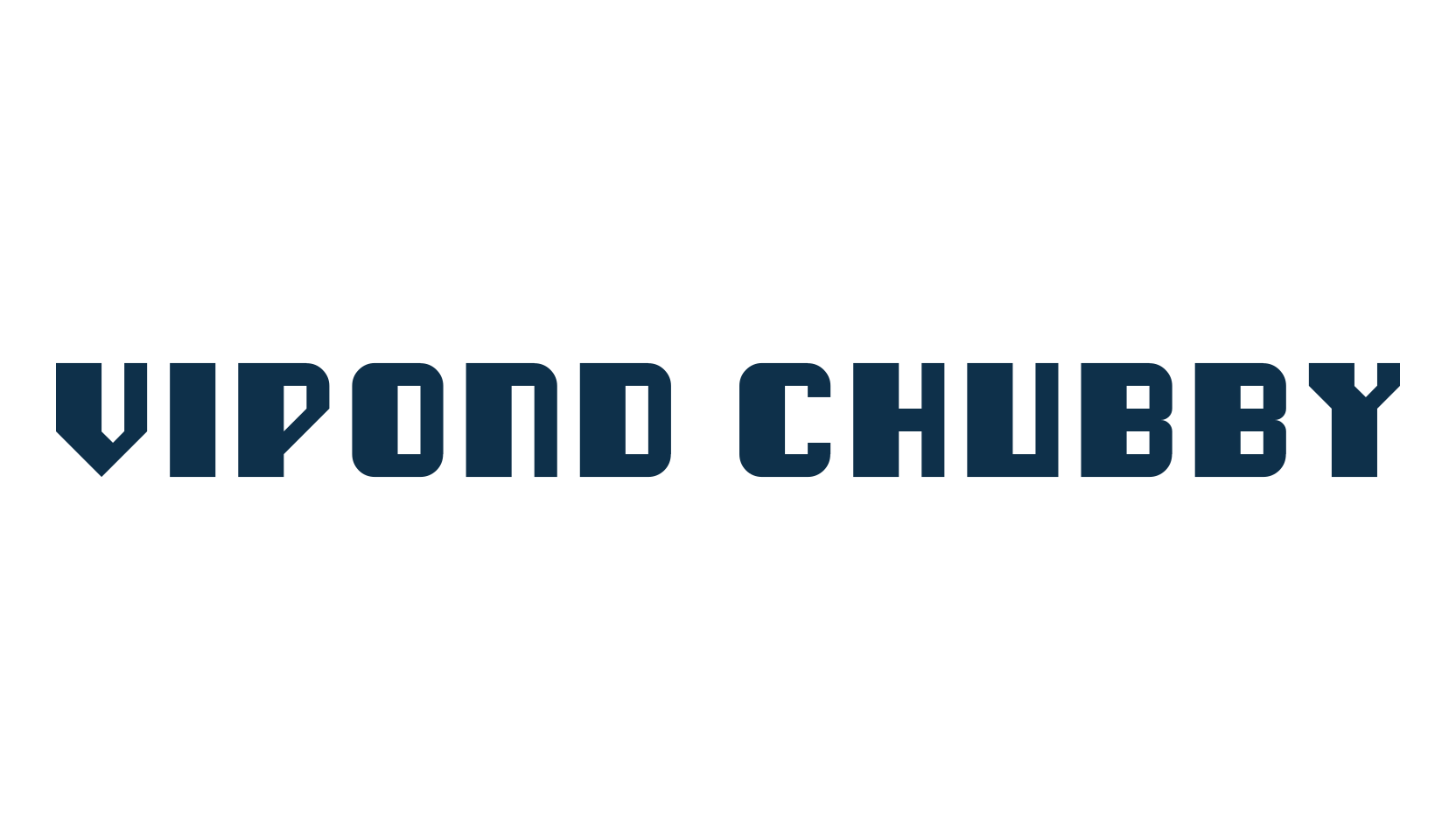 Vipond Chubby, various font preview
