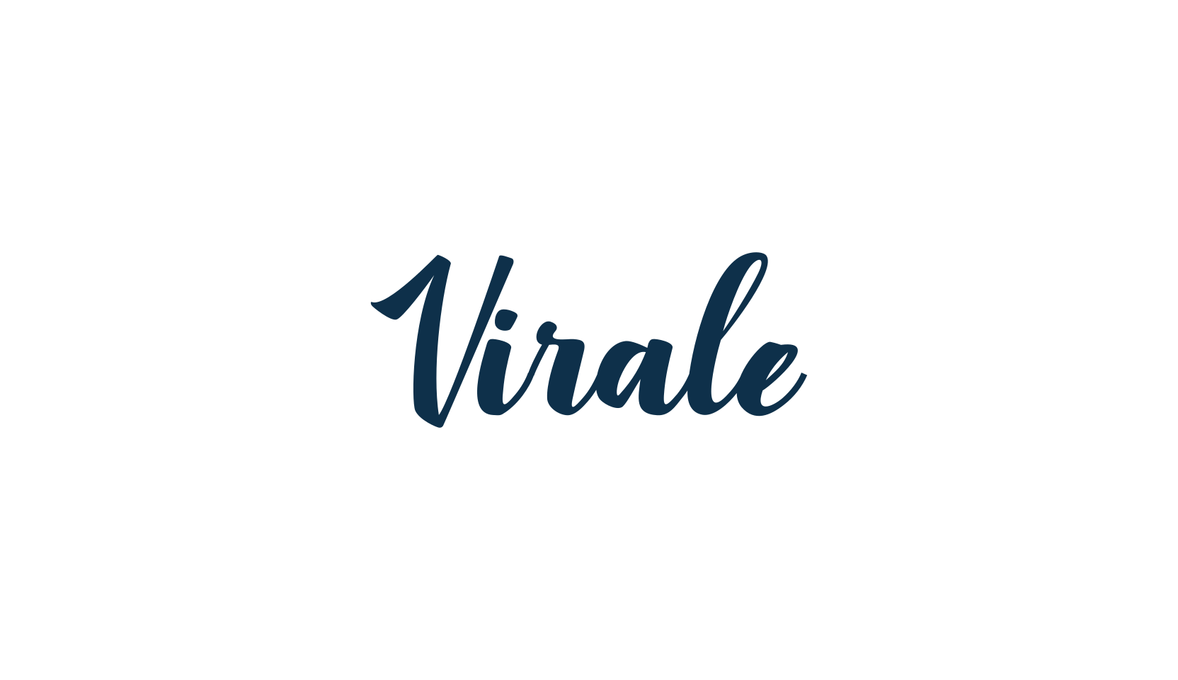 Virale, script calligraphy fancy decorative font preview