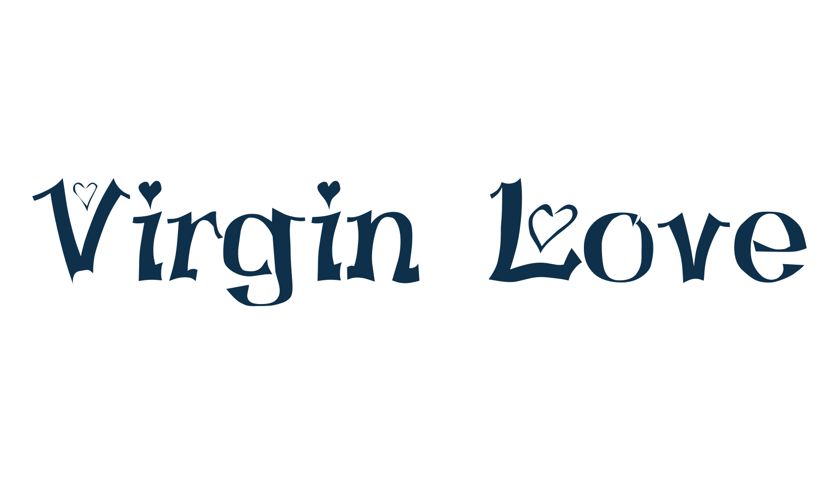 Virgin Love, fancy decorative font preview