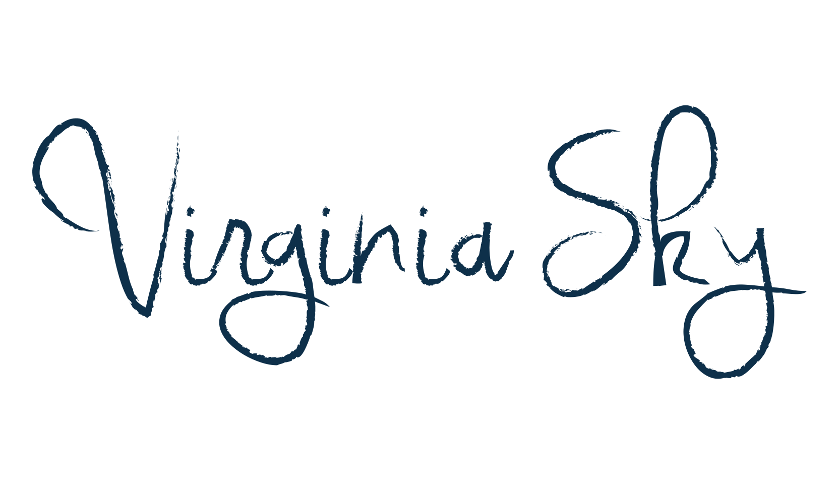 Virginia Sky, script handwritten fancy decorative calligraphy font preview