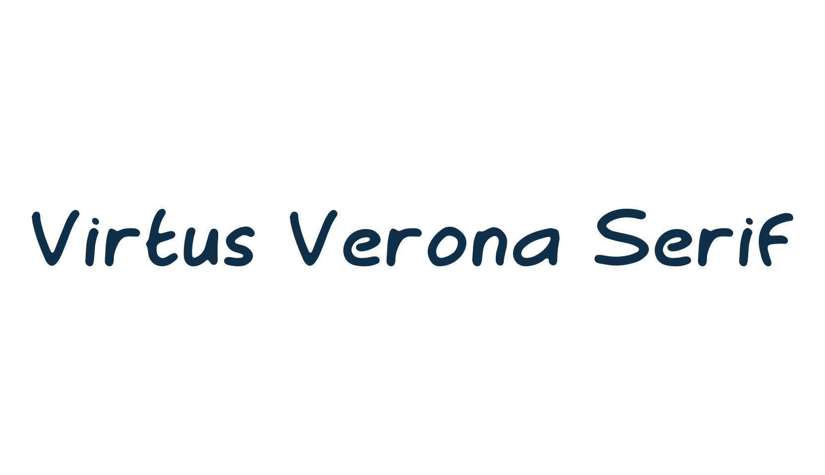 Virtus Verona Serif, basic serif font preview