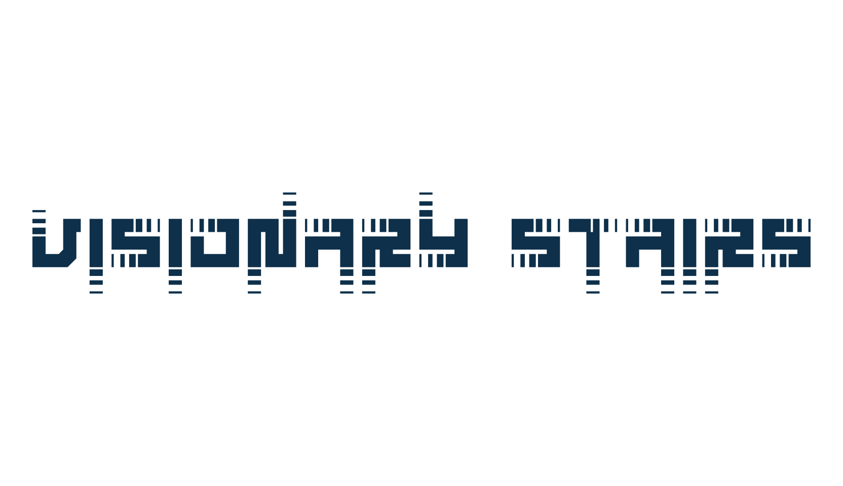 Visionary Stairs, techno sci-fi font preview