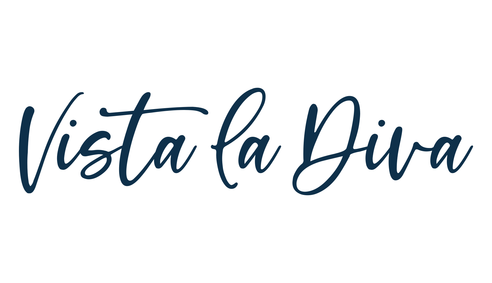 Vista La Diva, script calligraphy fancy decorative font preview