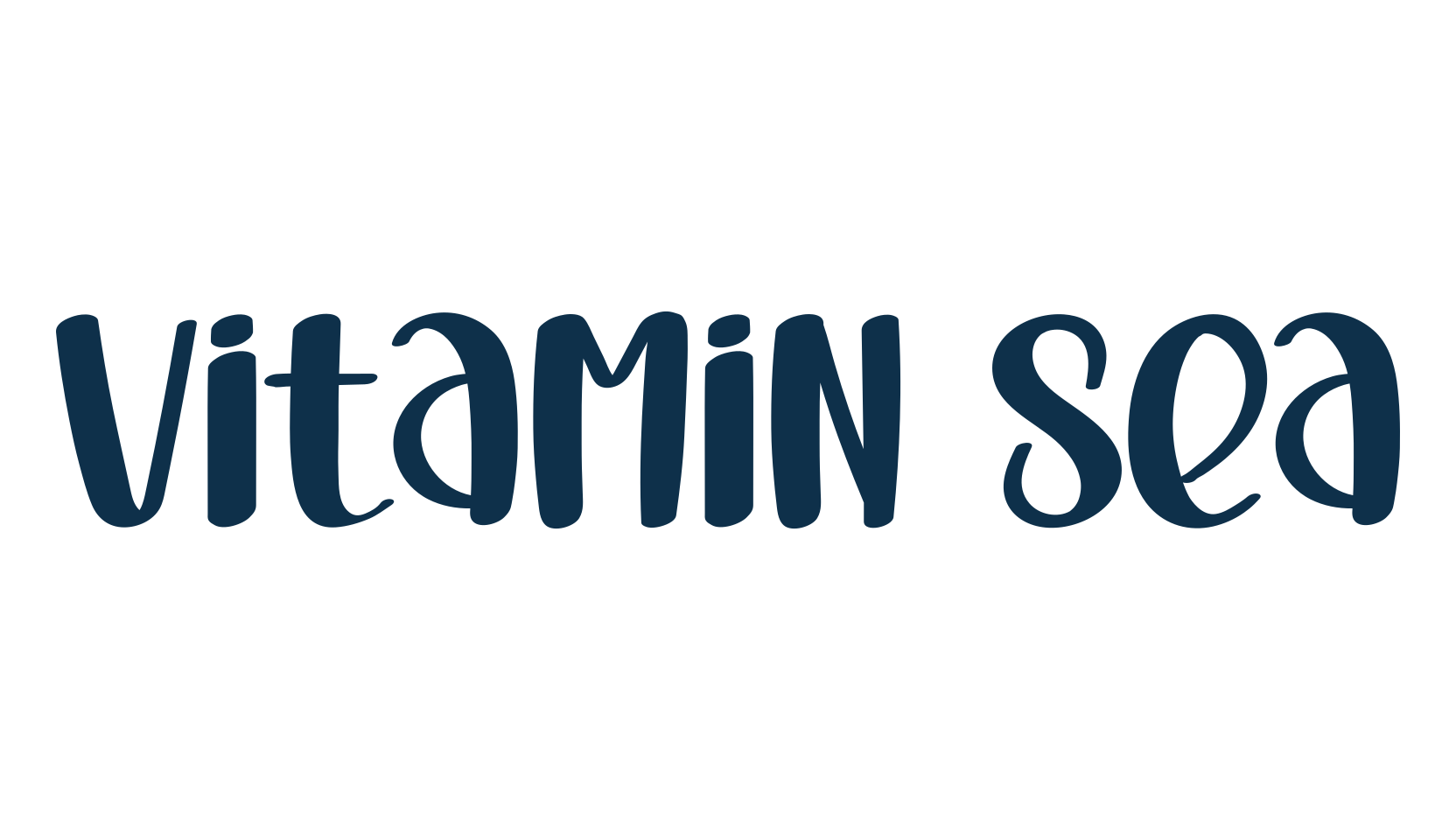 Vitamin Sea, fancy cartoon decorative font preview