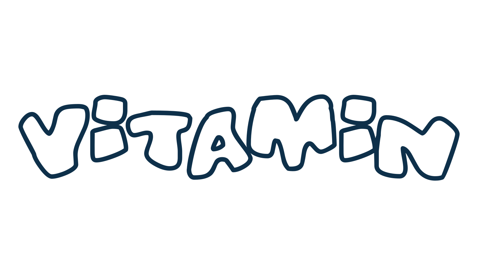 Vitamin, cartoon font preview