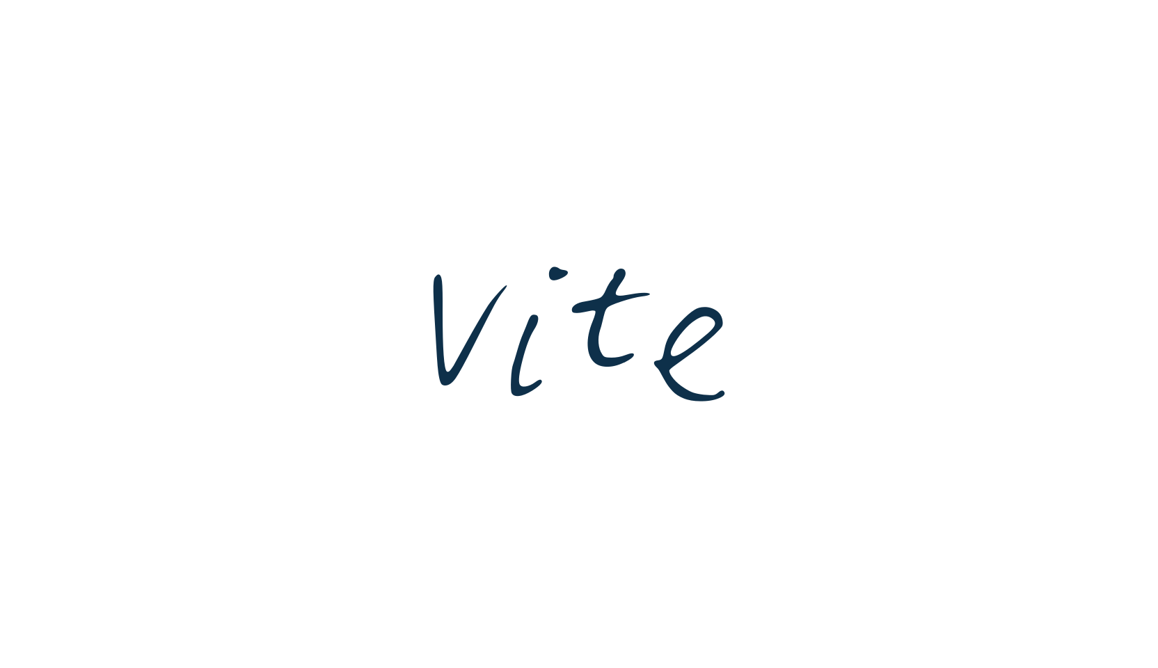 Vite, handwriting font preview