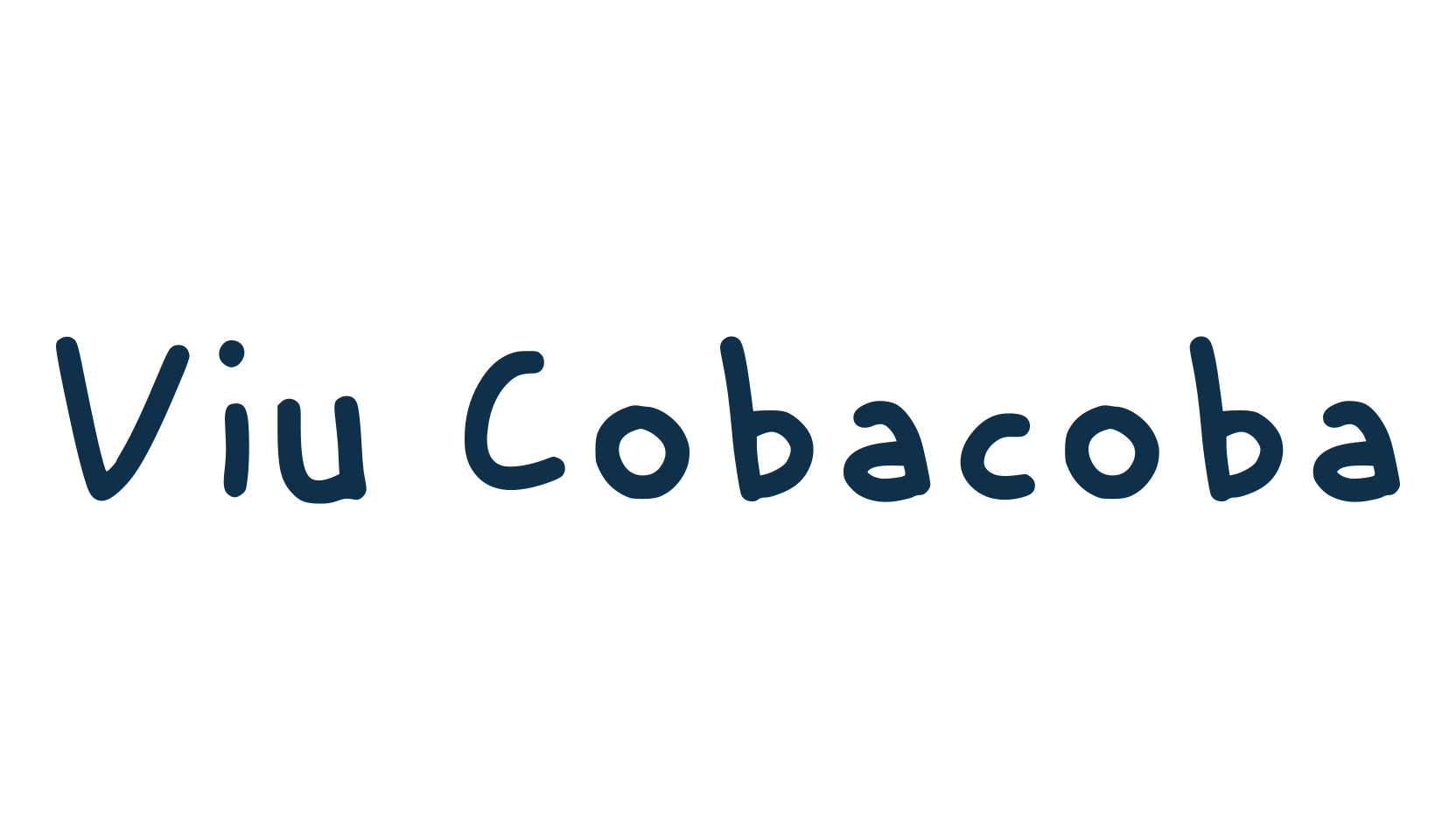 Viu Cobacoba, script handwritten fancy decorative calligraphy font preview