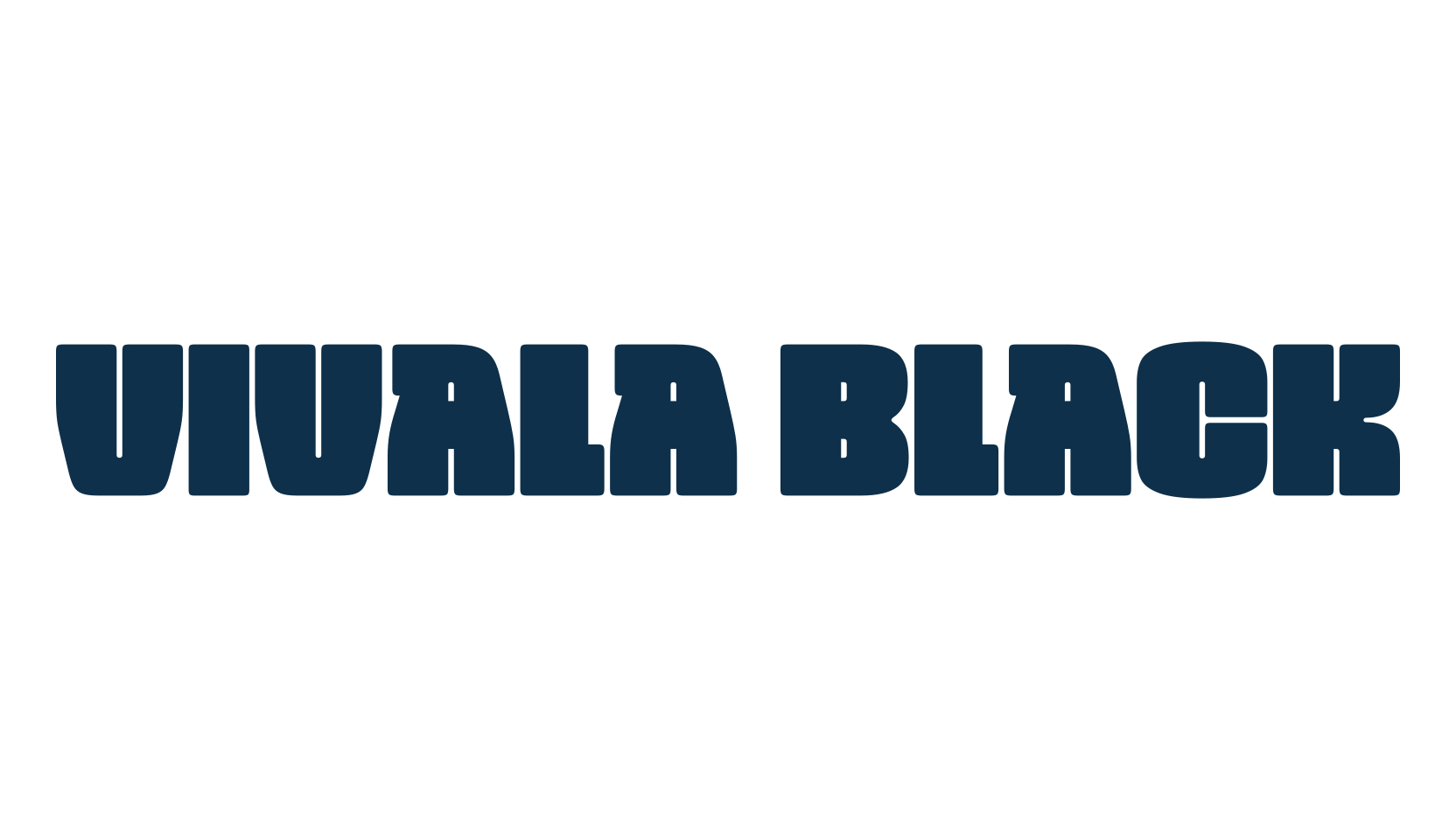Vivala Black, basic sans serif font preview