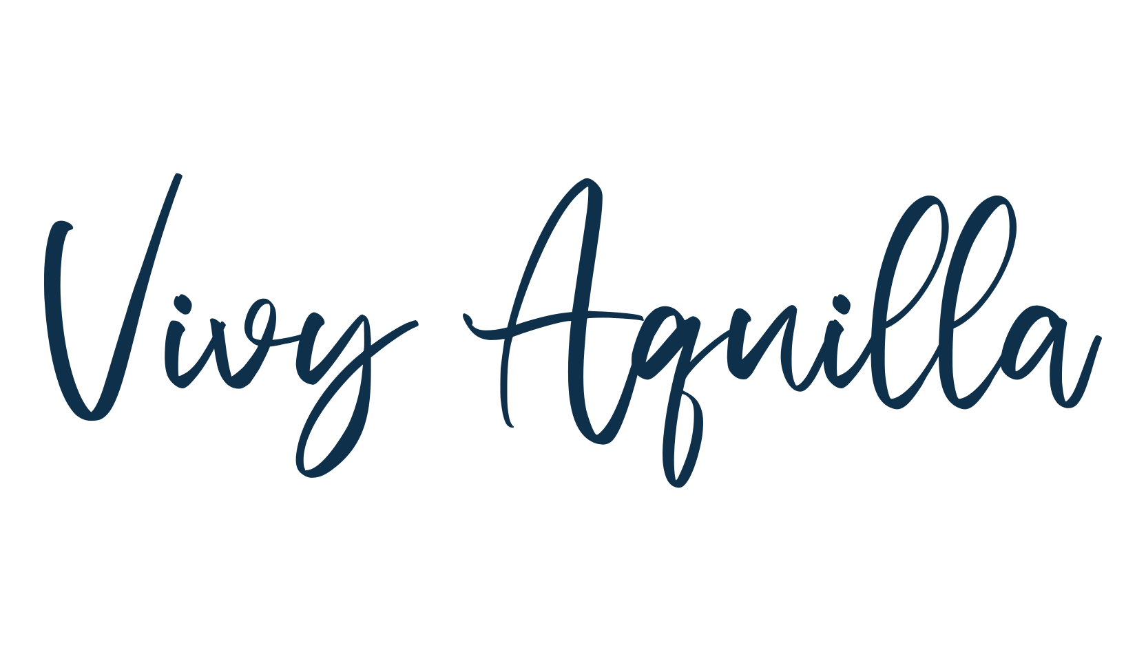 Vivy Aquilla, script handwritten fancy decorative calligraphy font preview
