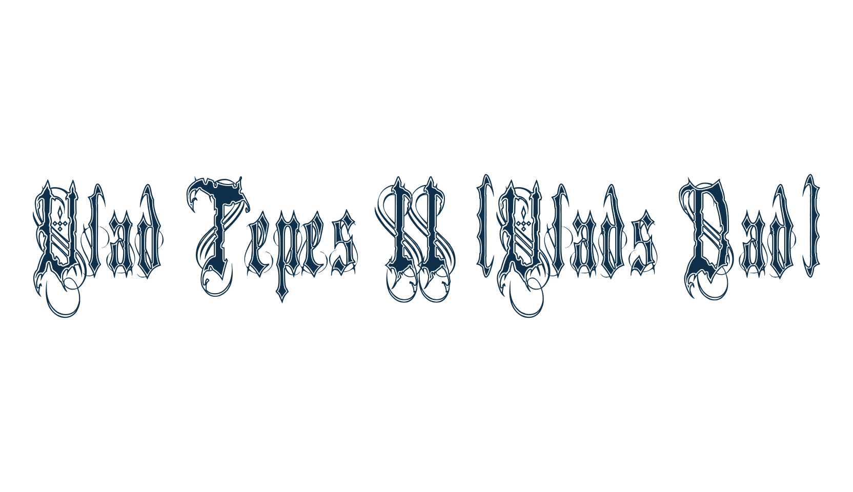 Vlad Tepes II (Vlads Dad), medieval font preview