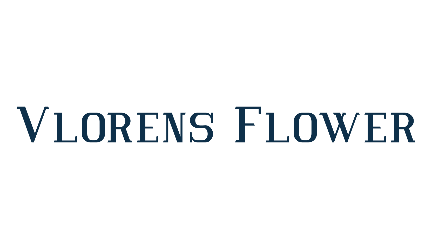 Vlorens Flower, basic serif font preview