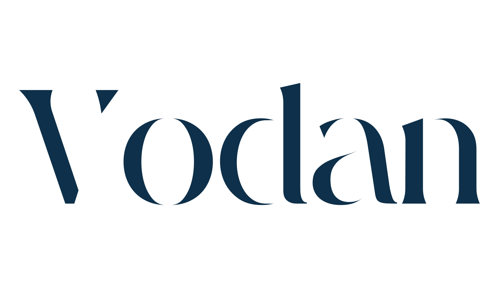 Vodan, basic serif font preview
