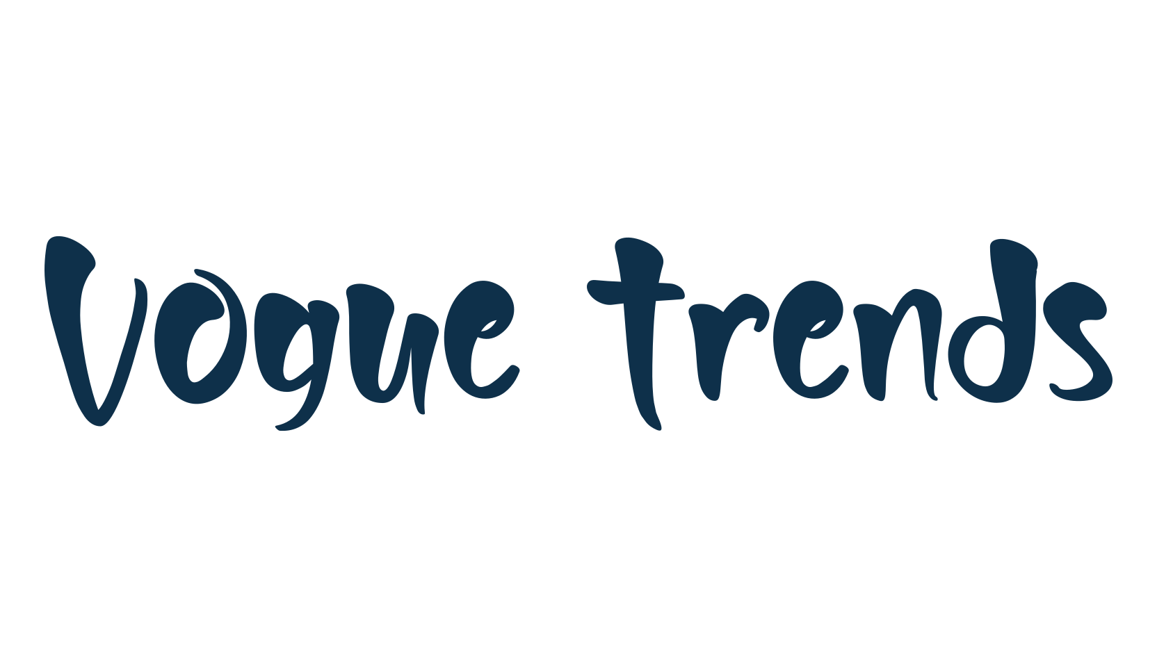 Vogue Trends, script brush fancy decorative calligraphy font preview