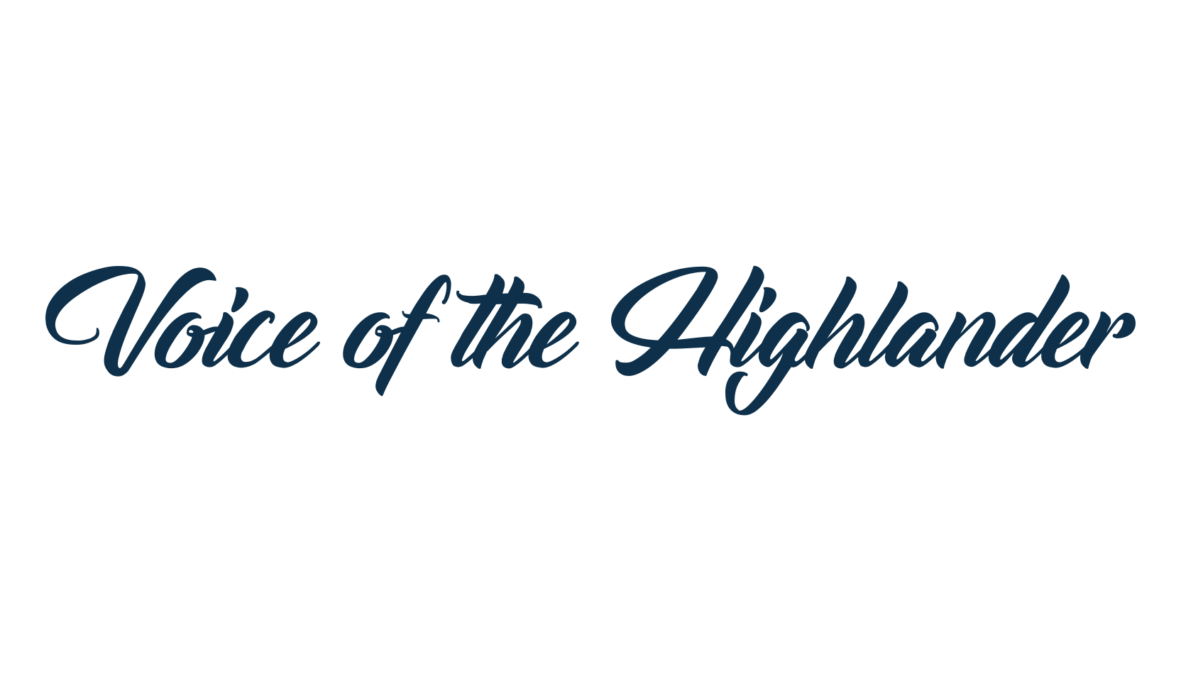Voice of the Highlander, script calligraphy fancy decorative font preview