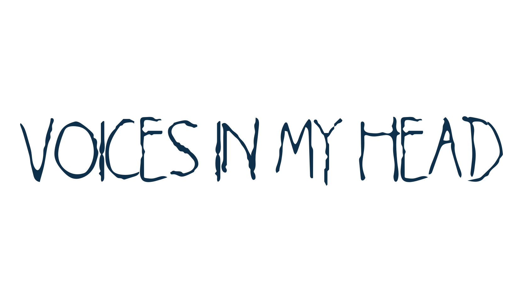 Voices in my Head, holiday halloween fancy decorative horror font preview