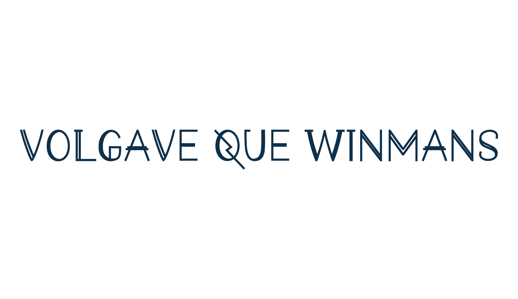 Volgave Que Winmans, various font preview