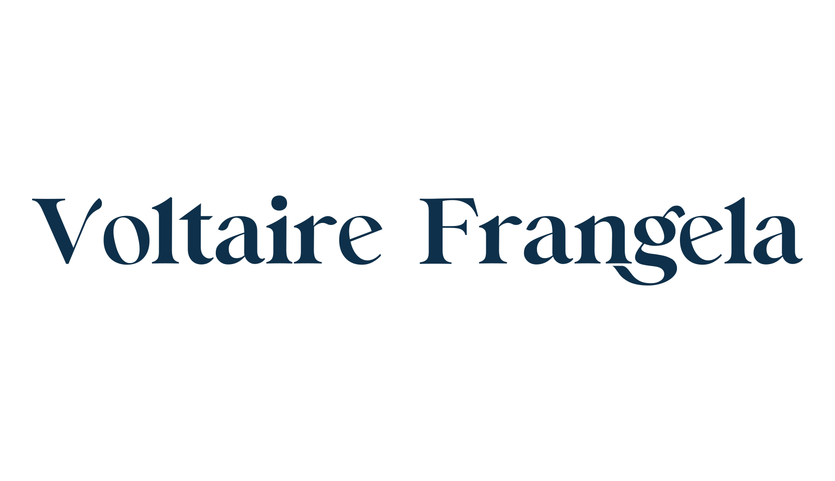 Voltaire Frangela, basic serif font preview