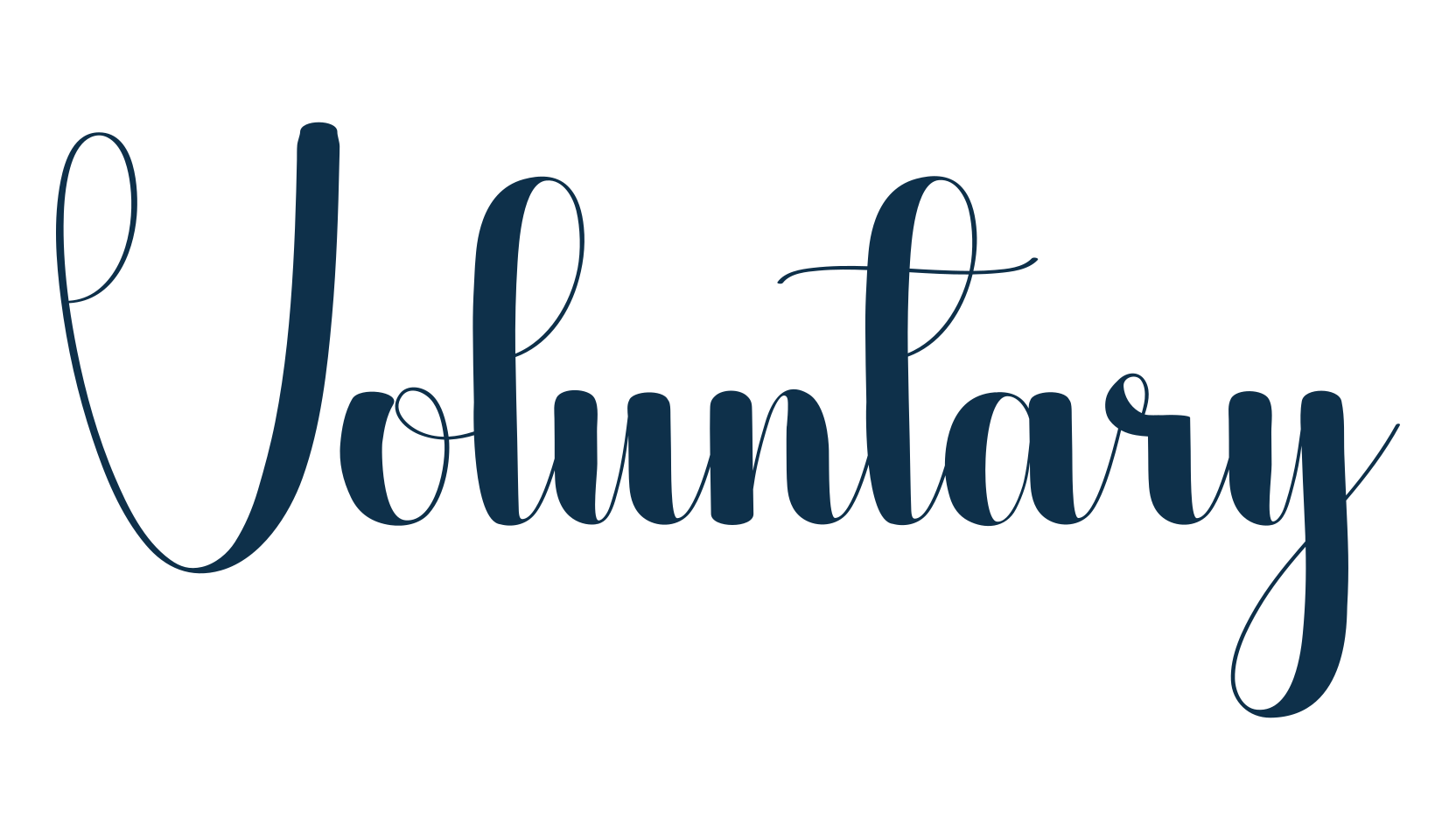 Voluntary (voluntary), fancy various decorative script calligraphy font preview