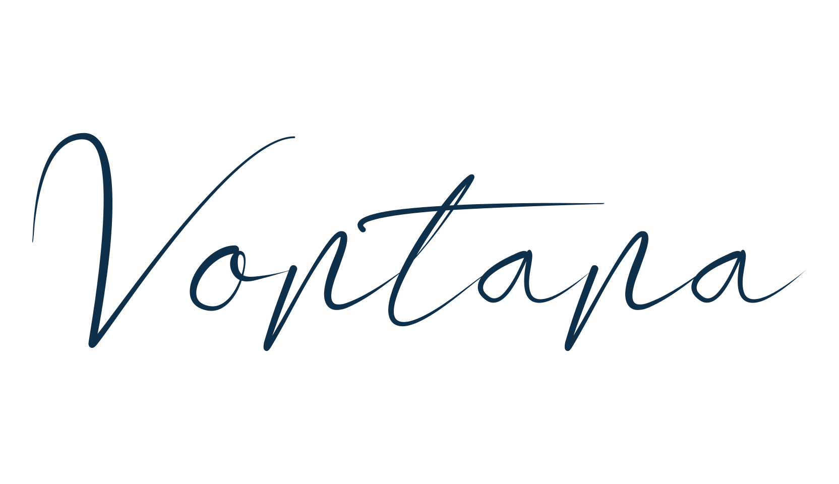 Vontana, calligraphy font preview