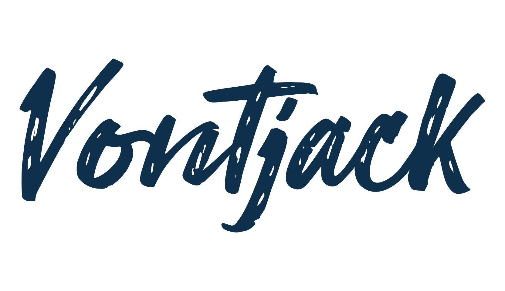 Vontjack, script brush fancy decorative calligraphy font preview