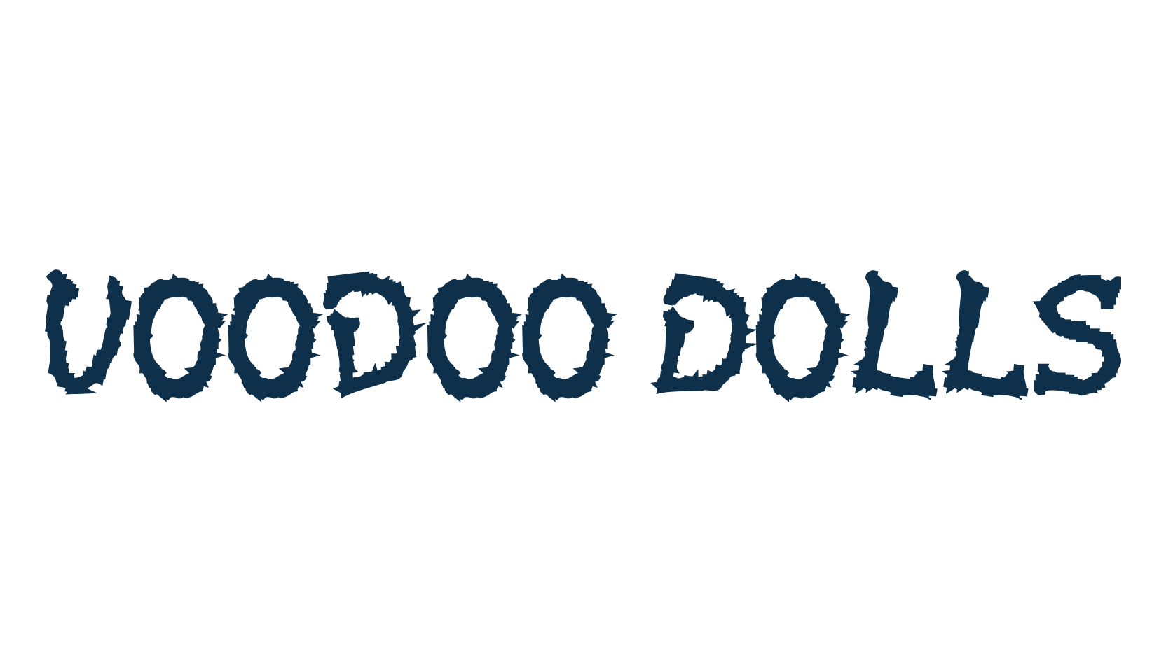 Voodoo Dolls, holiday halloween fancy decorative horror font preview