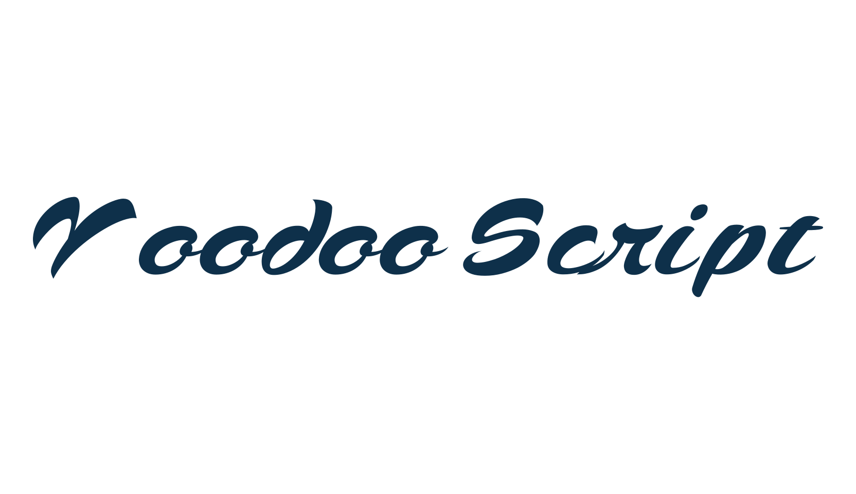 Voodoo Script, various font preview