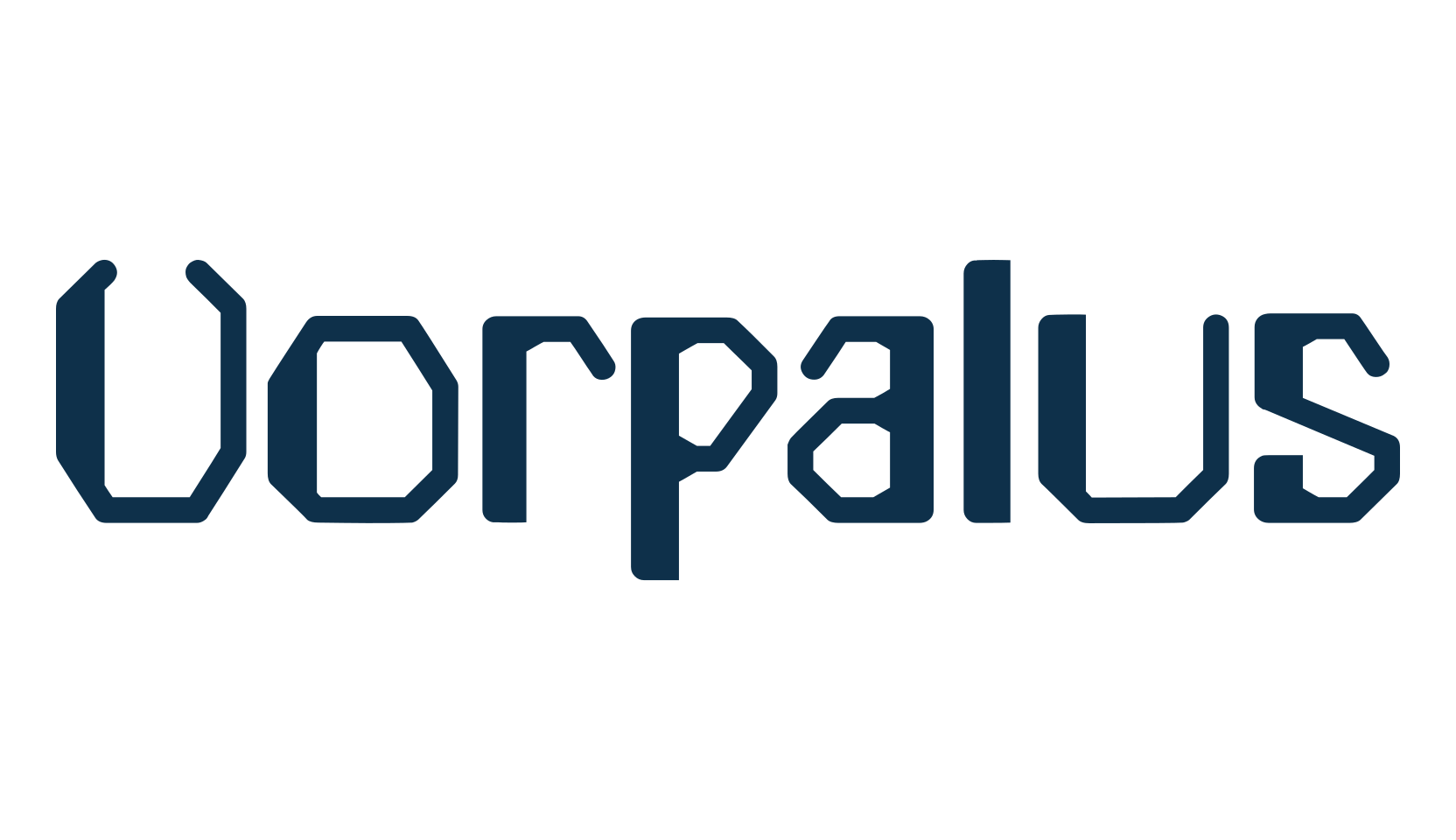 Vorpalus, techno sci-fi font preview