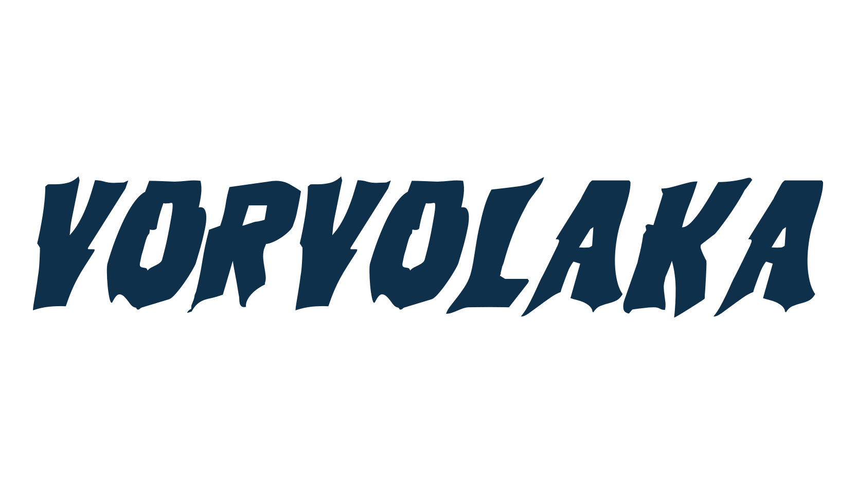 Vorvolaka, halloween font preview