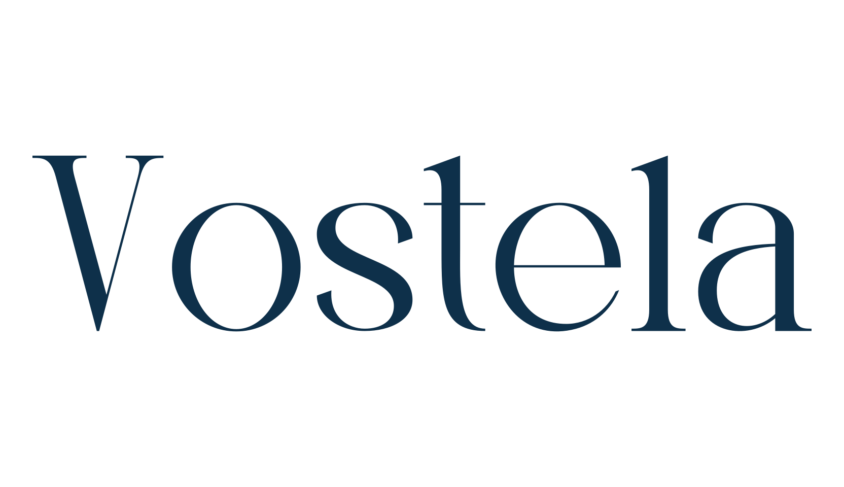 Vostela, basic serif font preview