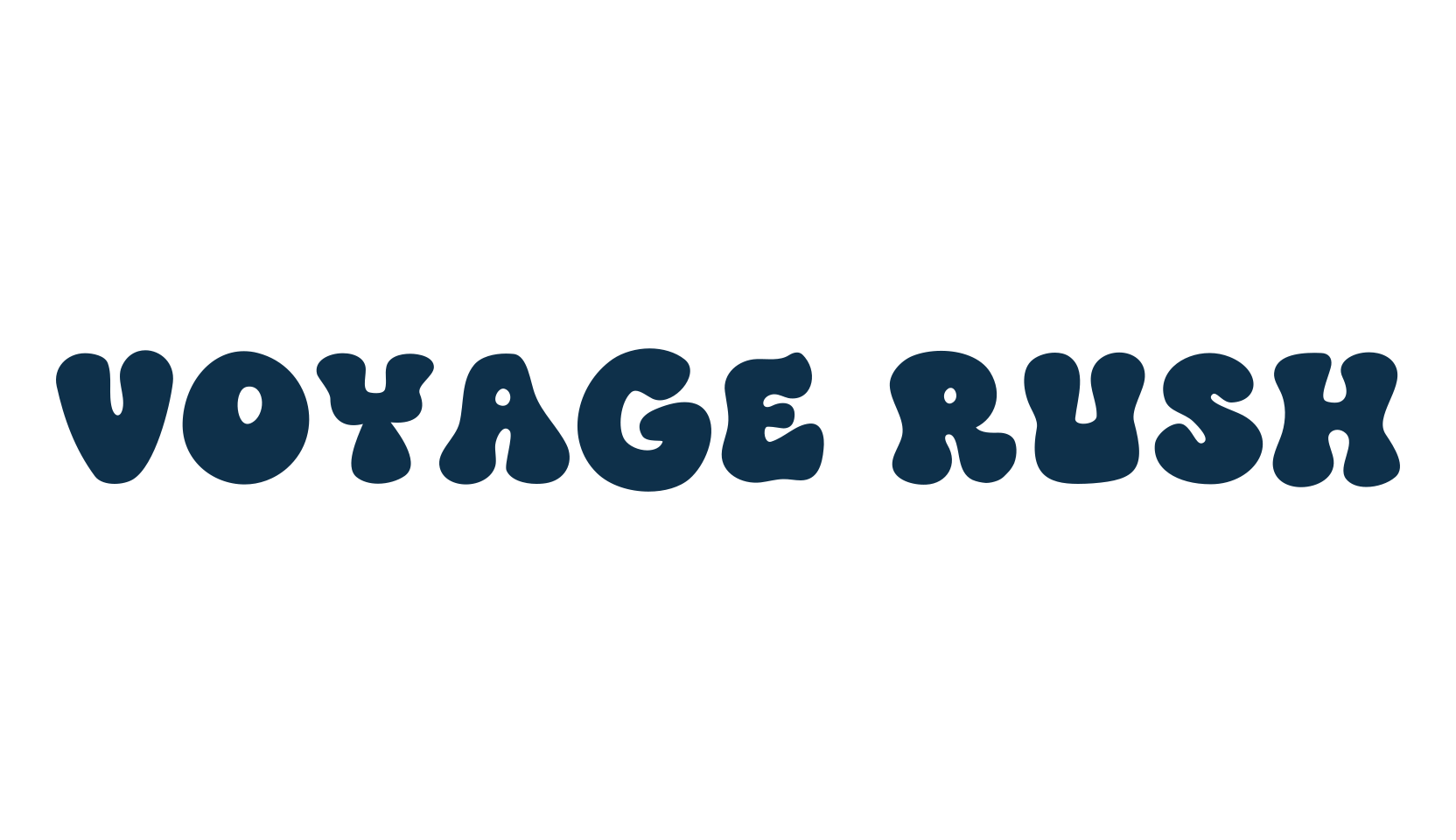 Voyage Rush, groovy font preview