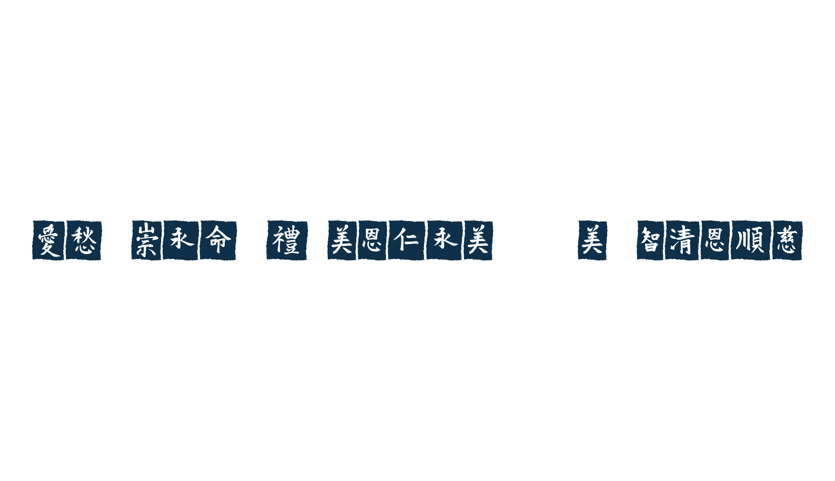 VT Mei Ornaments on Black, display market font preview