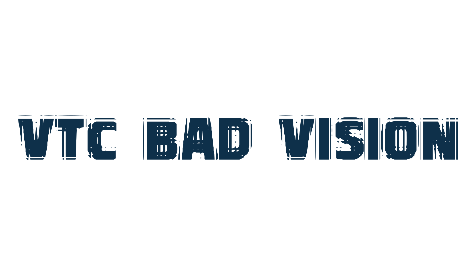 VTC Bad Vision, distorted font preview