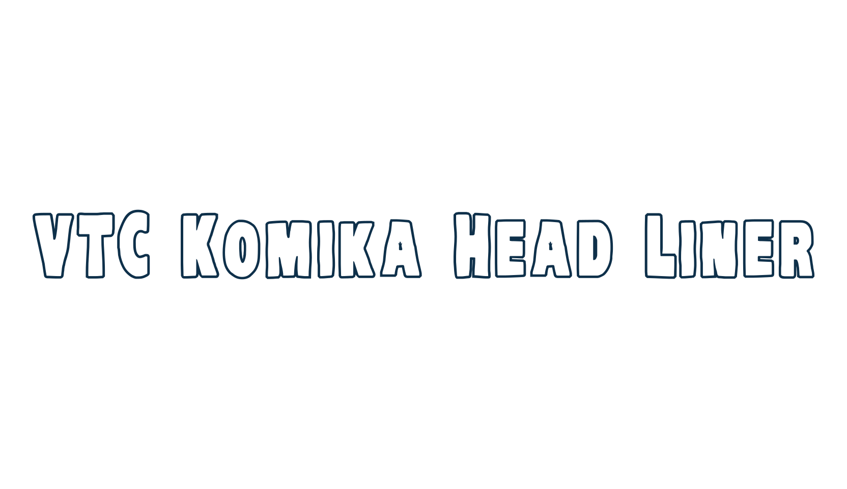 VTC Komika Head Liner, cartoon font preview