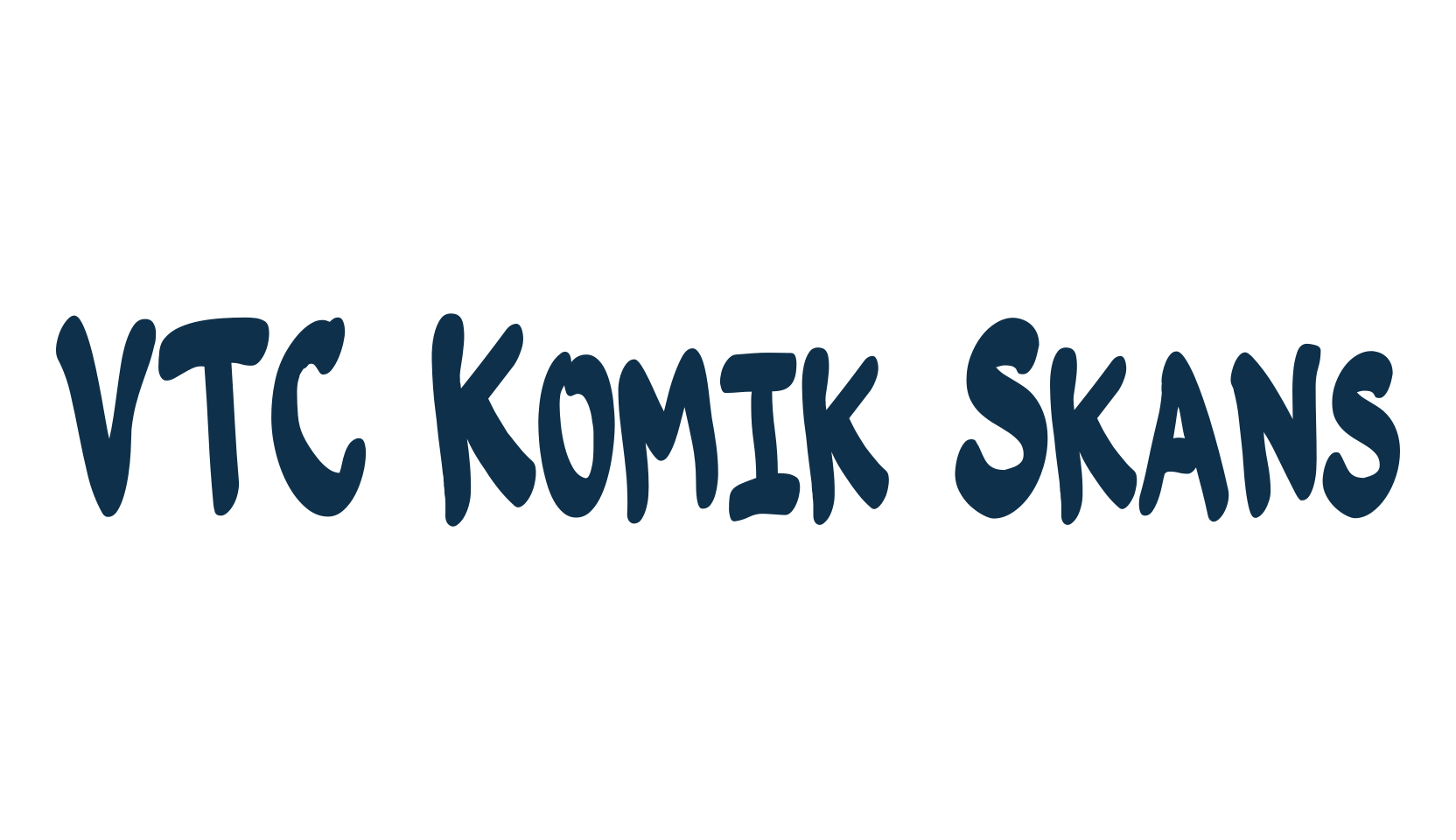 VTC Komik Skans, fancy cartoon decorative comic font preview