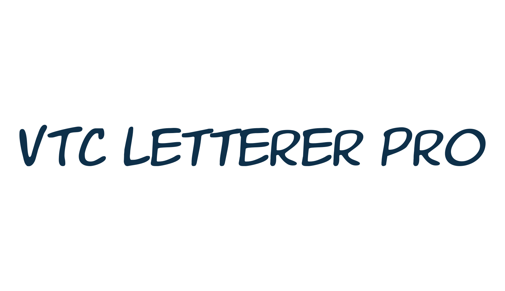 VTC Letterer Pro, cartoon font preview