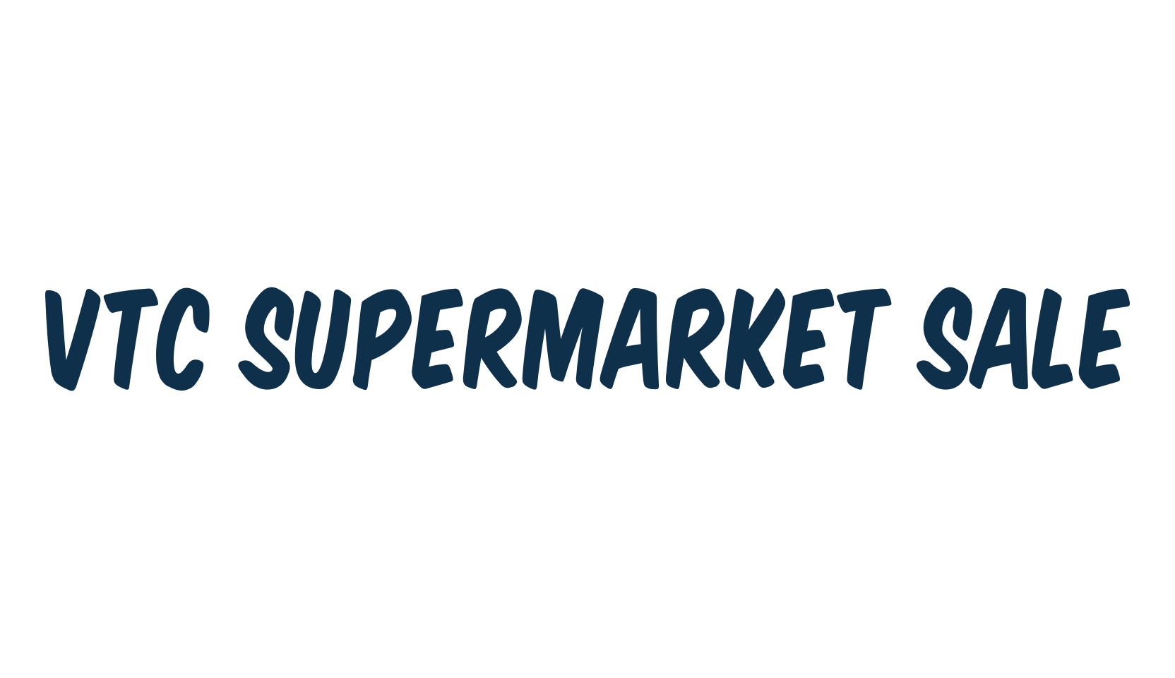 VTC Supermarket Sale, cartoon font preview