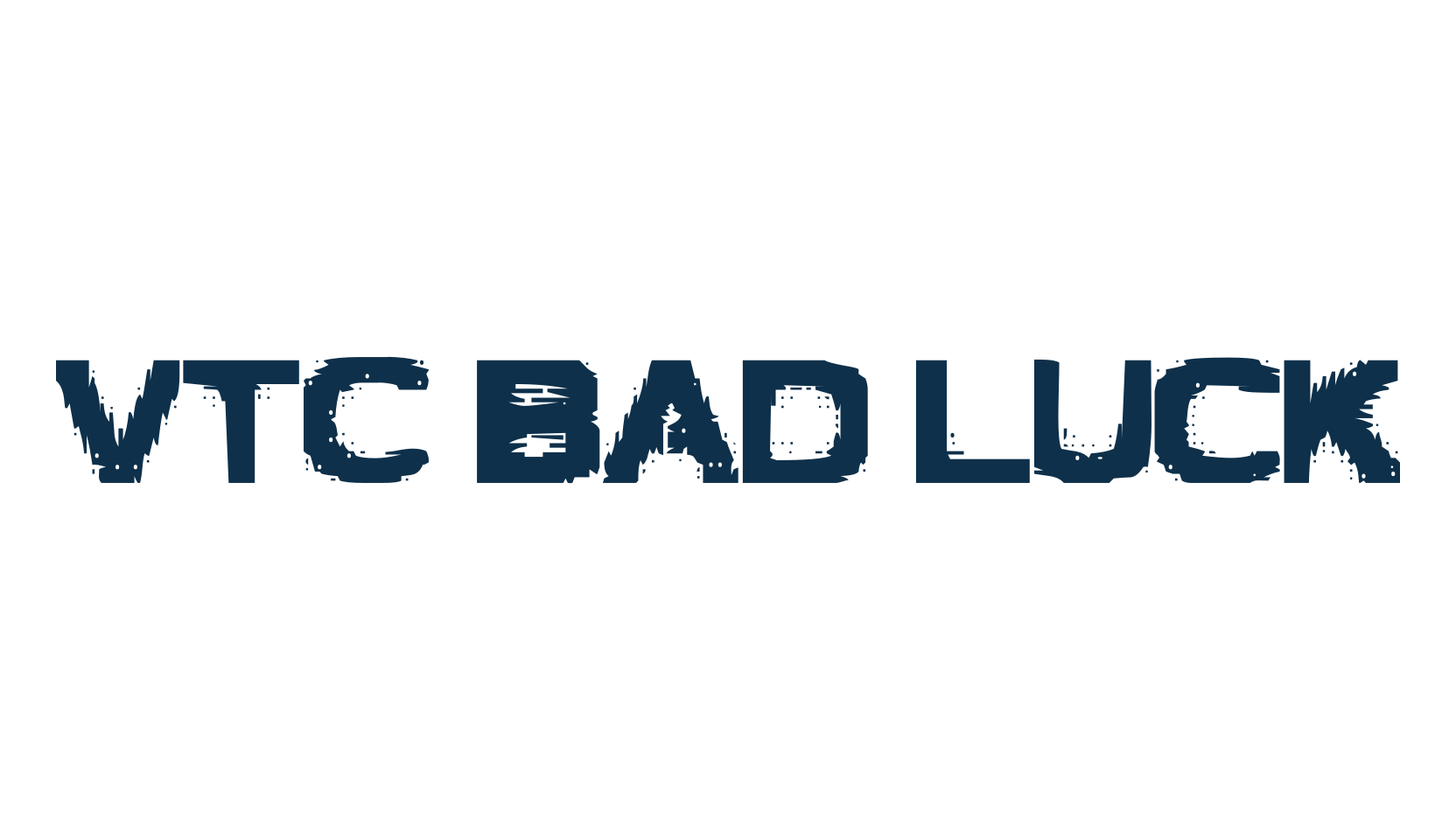 VTC Bad Luck, distorted font preview