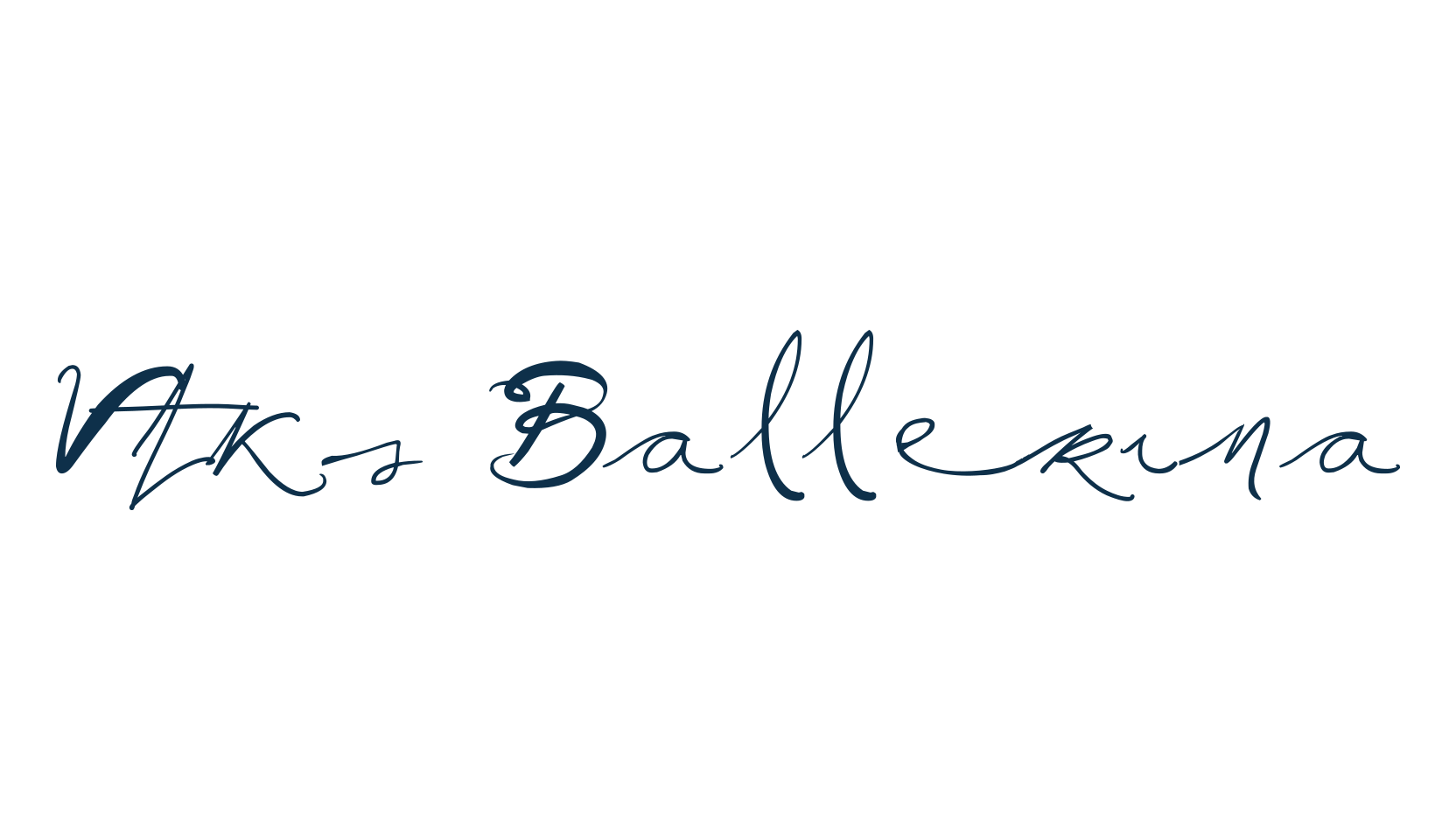 Vtks Ballerina, script handwritten fancy decorative calligraphy font preview