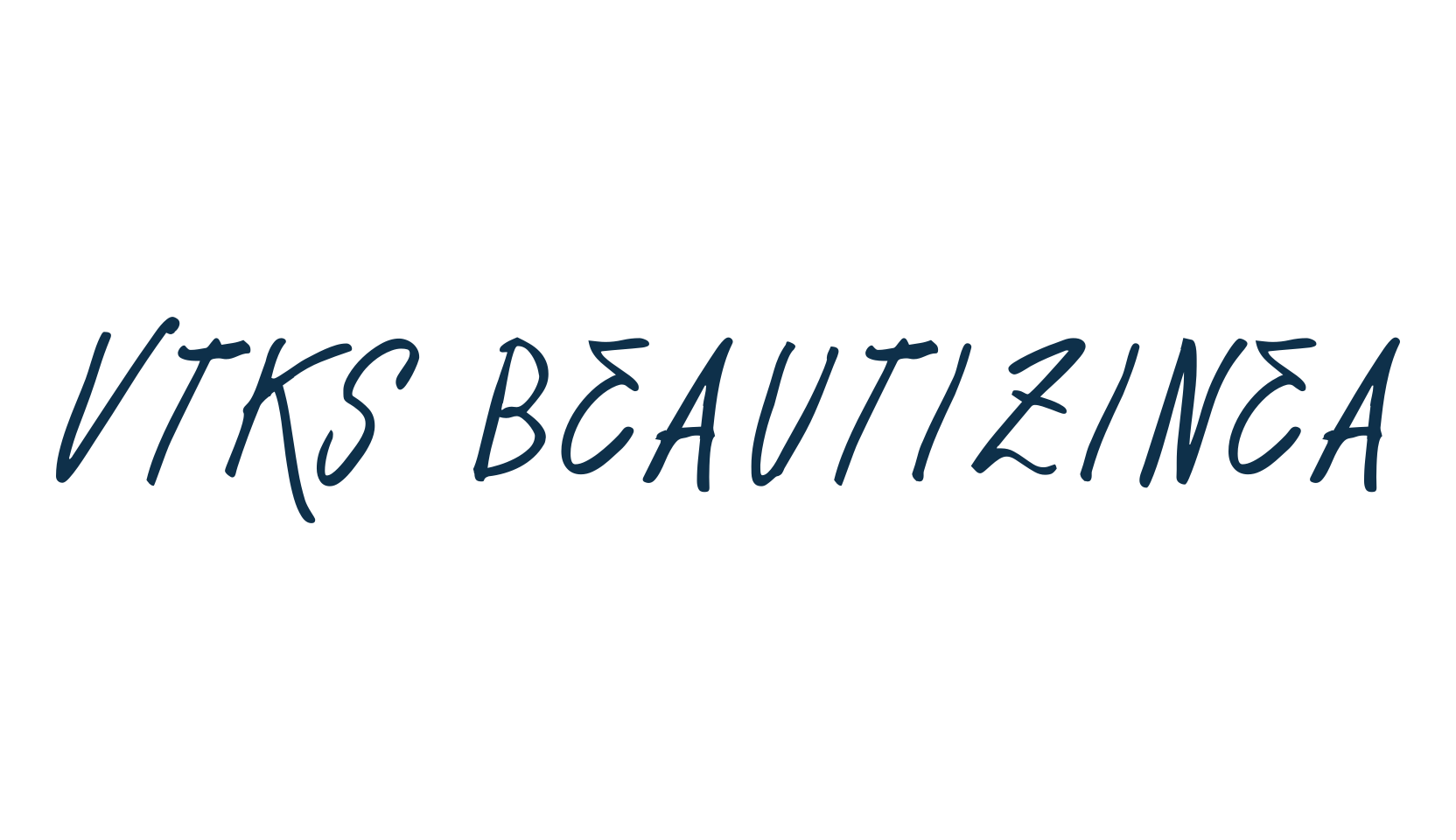 Vtks Beautizinea, script handwritten fancy decorative calligraphy font preview