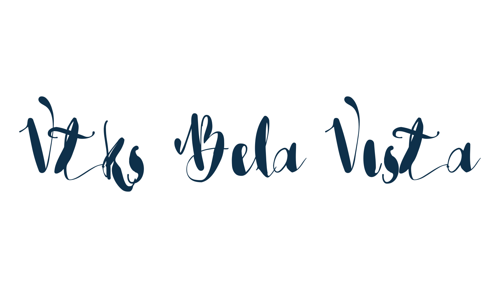 Vtks Bela Vista, script brush fancy decorative calligraphy font preview