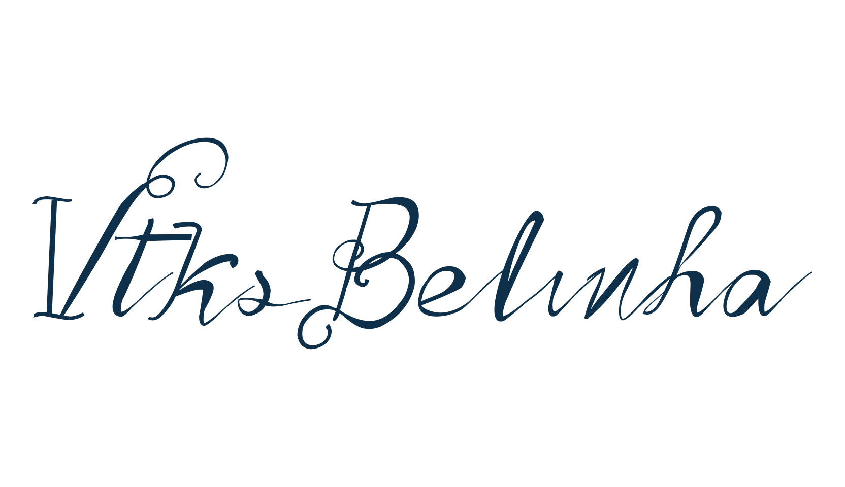Vtks Belinha, script calligraphy fancy decorative font preview