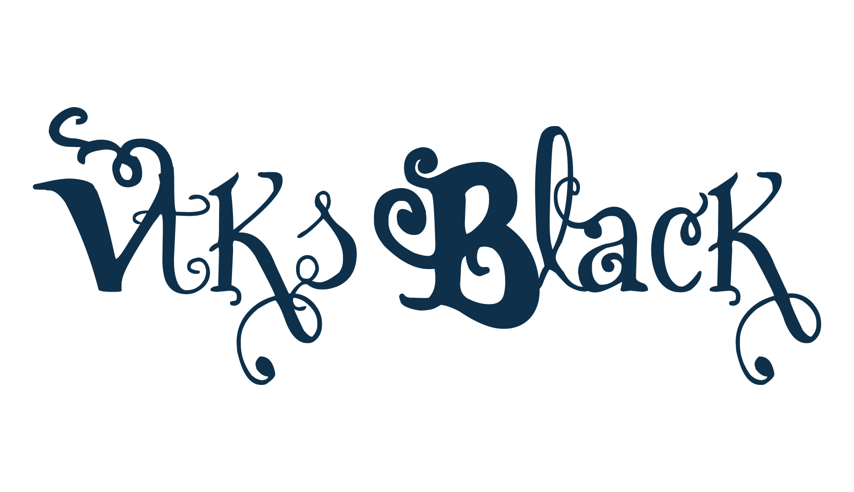 Vtks Black, decorative font preview