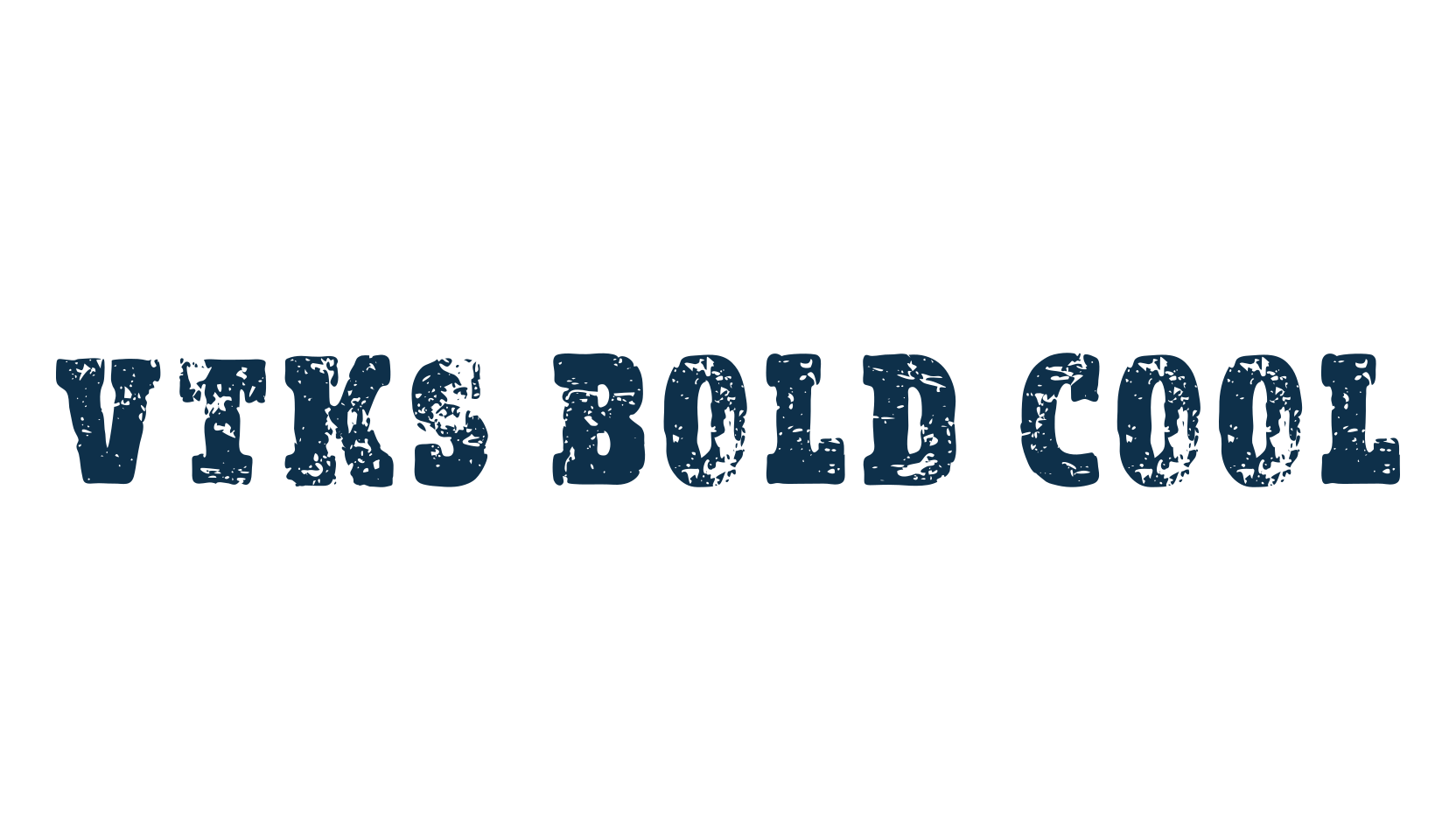 Vtks Bold&Cool, fancy destroy decorative font preview