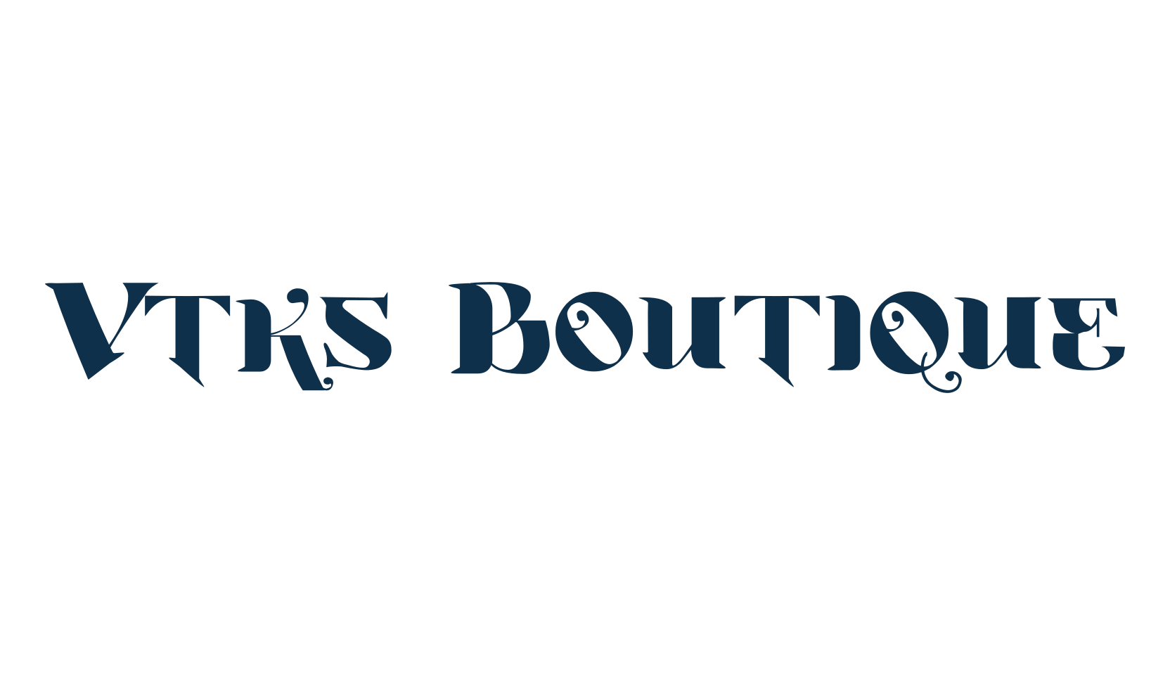 Vtks Boutique, various font preview